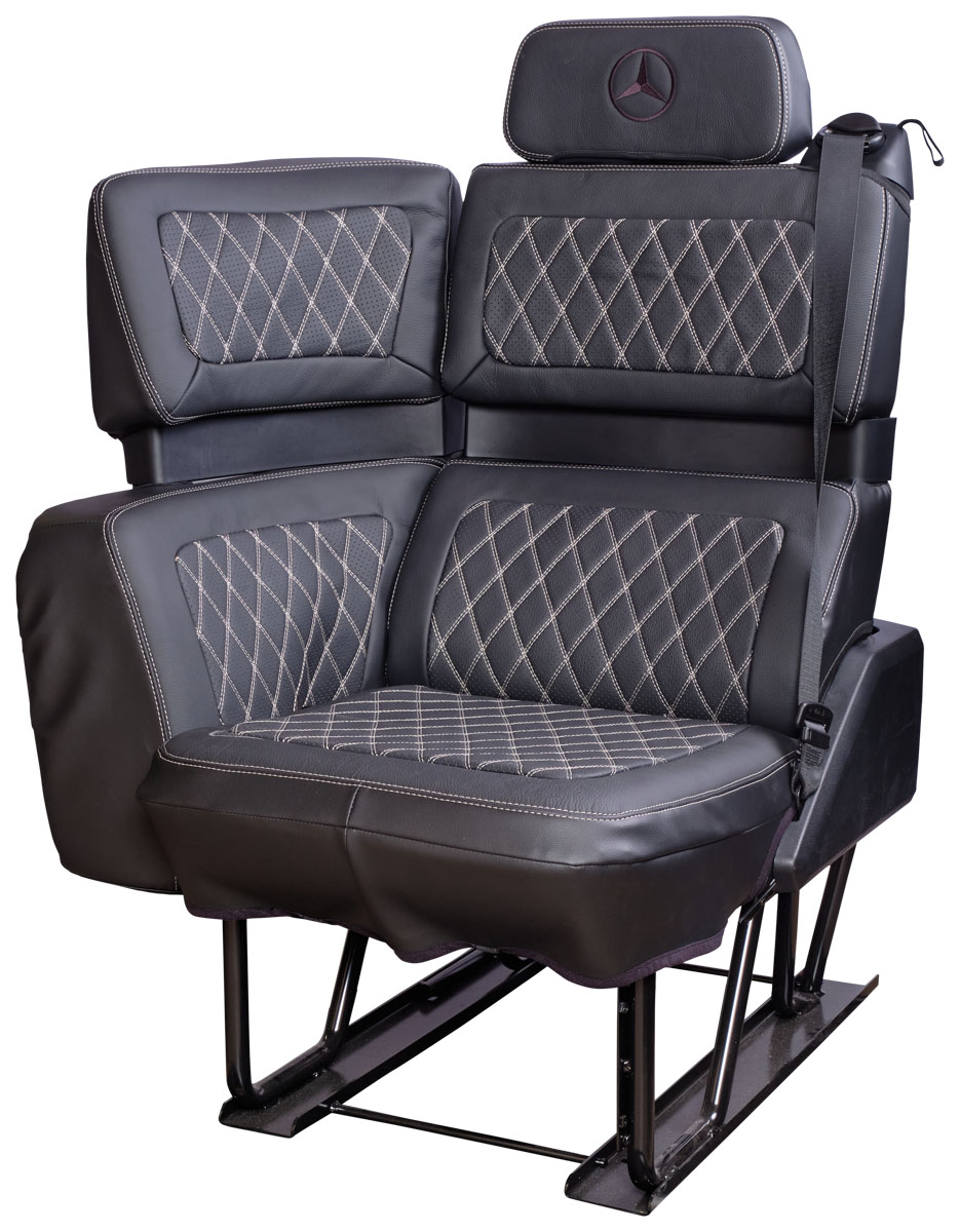 Produktbild von LKW Sitzauflage Schwarz - Schonbezug Aus 100% Polyester Für Fahrersitze